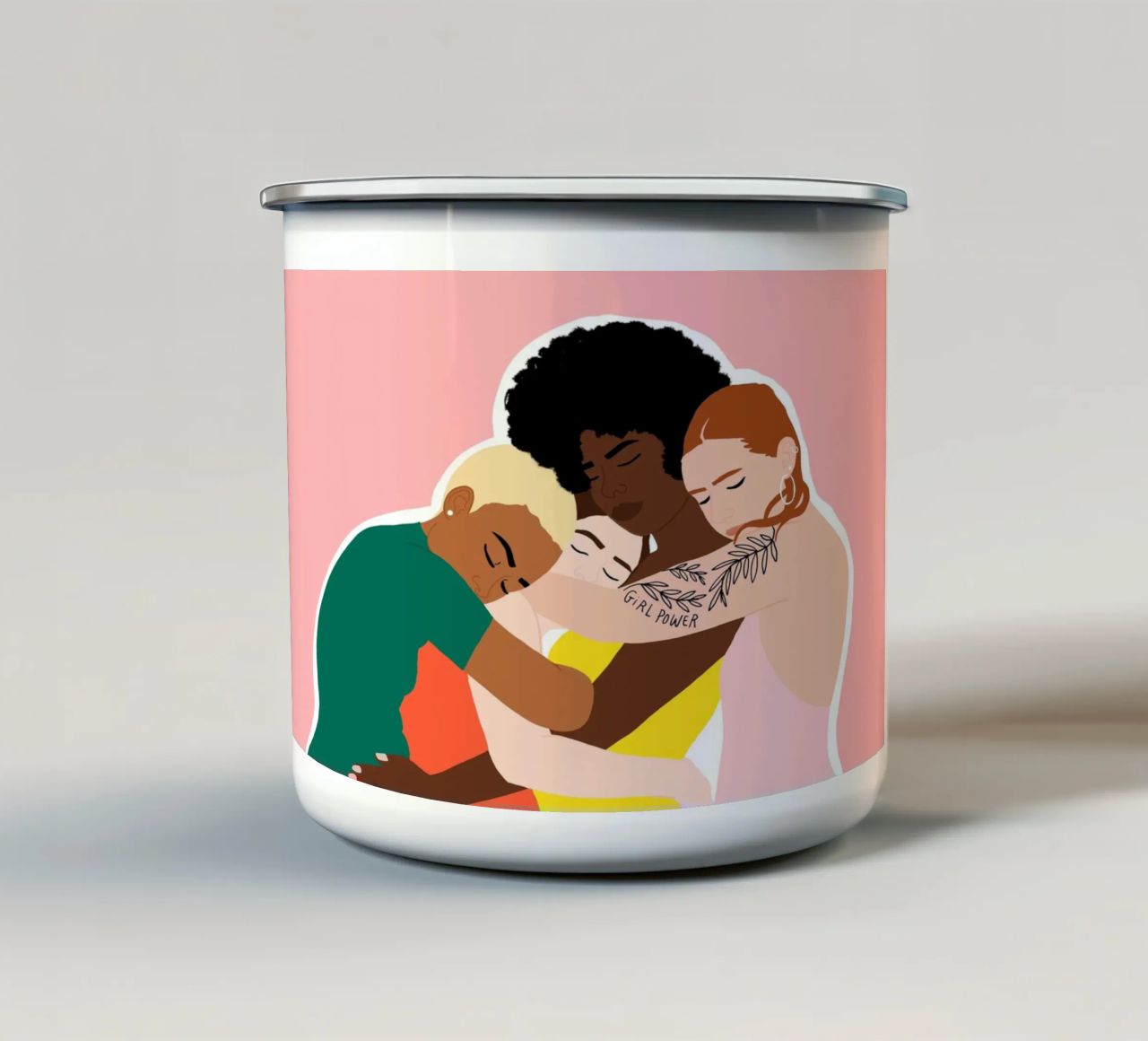 Sorority tazza in smalto da Céleste Wallaert