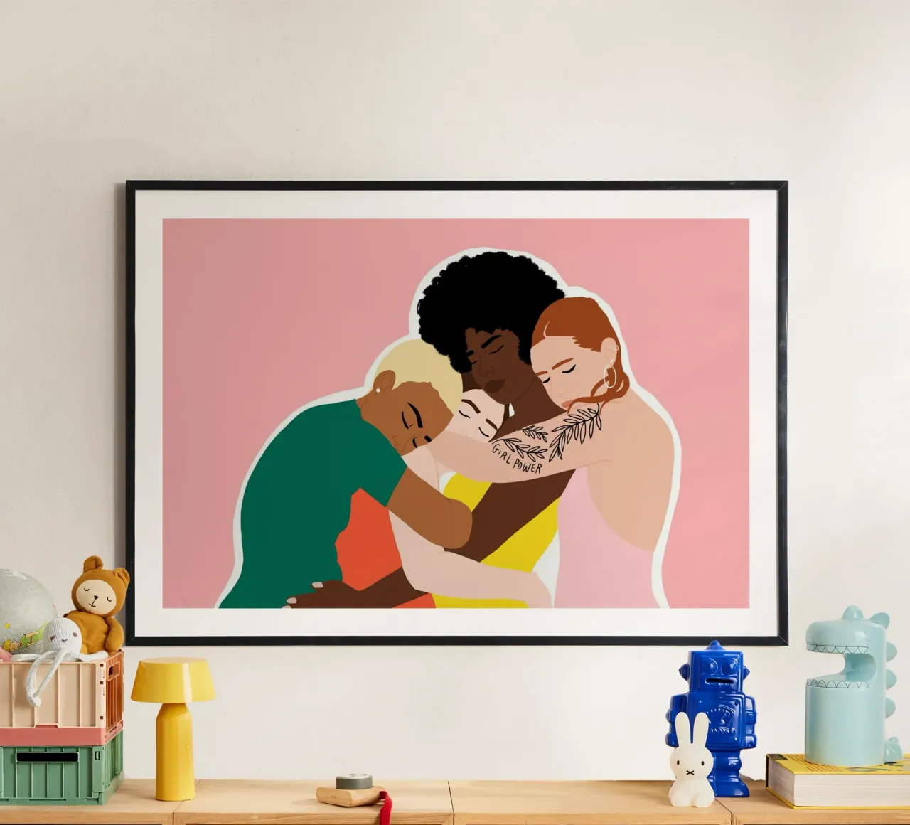 Sorority poster con telaio in legno da Céleste Wallaert