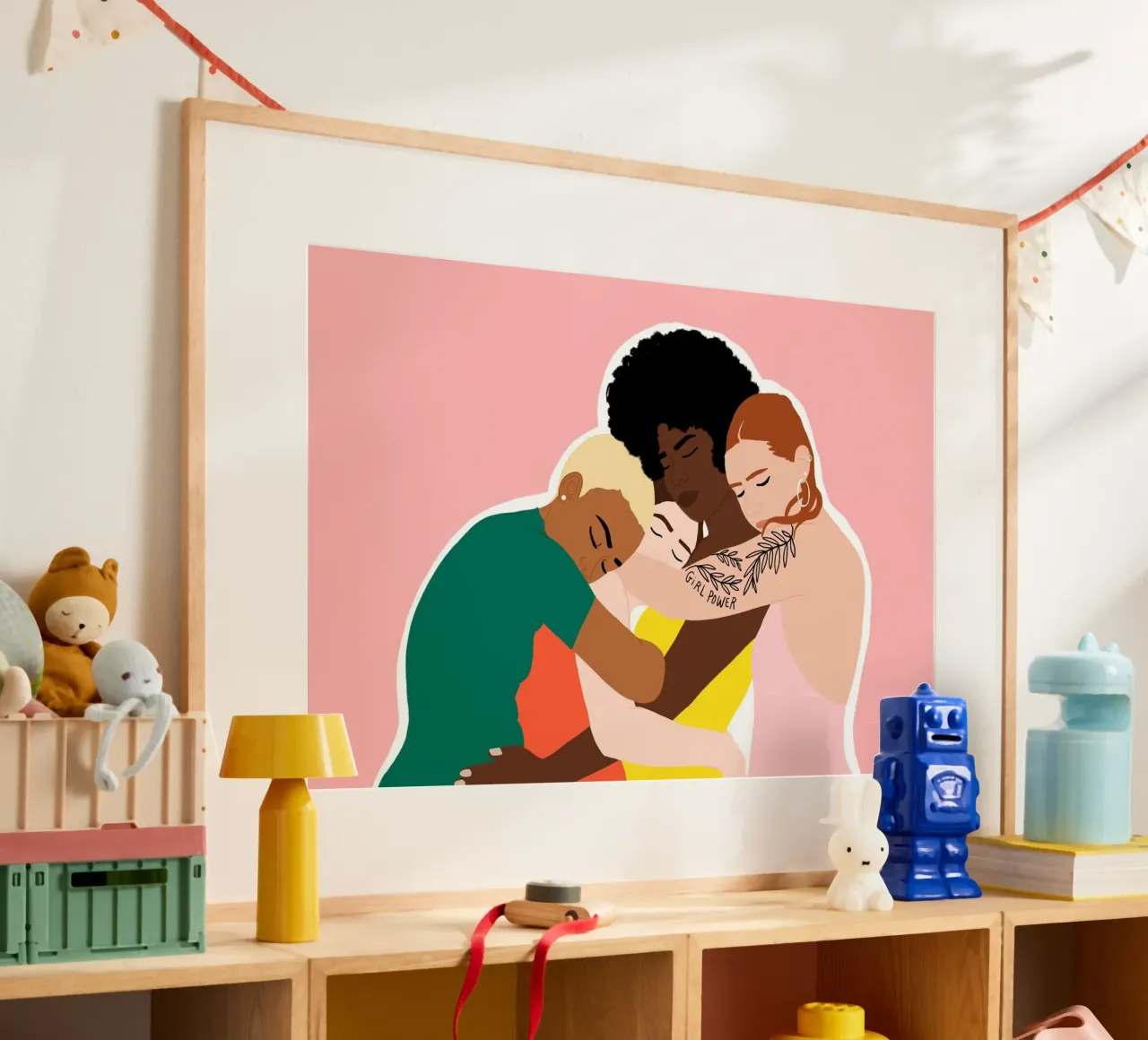 Sorority poster con telaio in legno da Céleste Wallaert