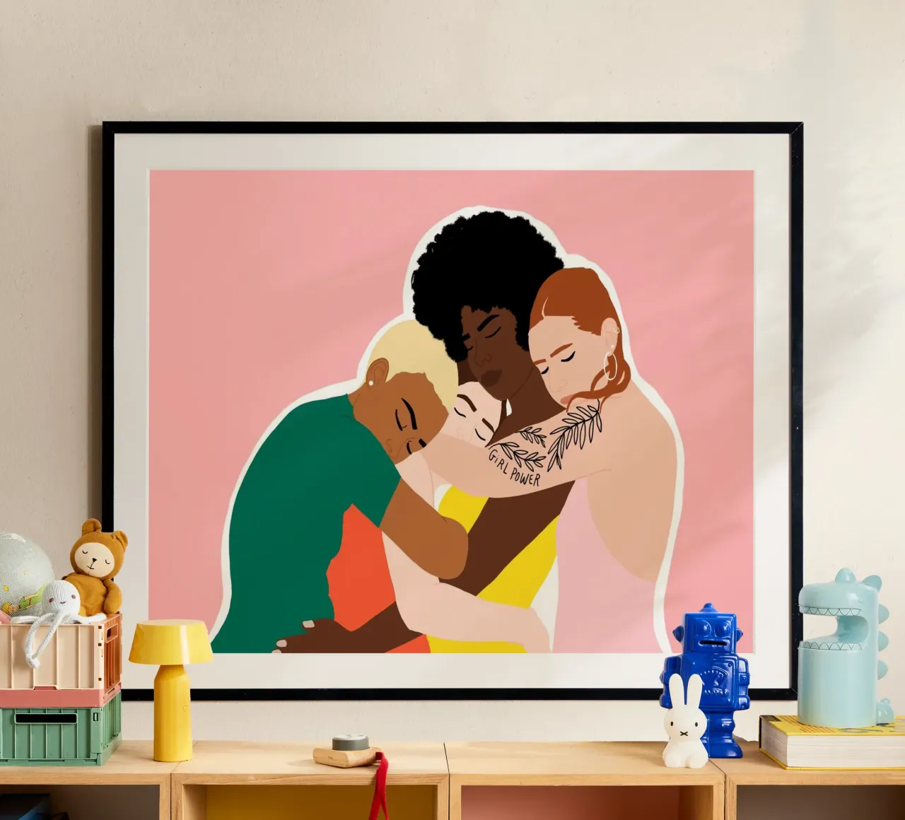 Sorority poster con telaio in legno da Céleste Wallaert