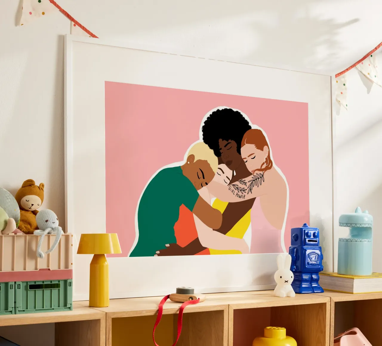 Sorority poster con telaio in legno da Céleste Wallaert