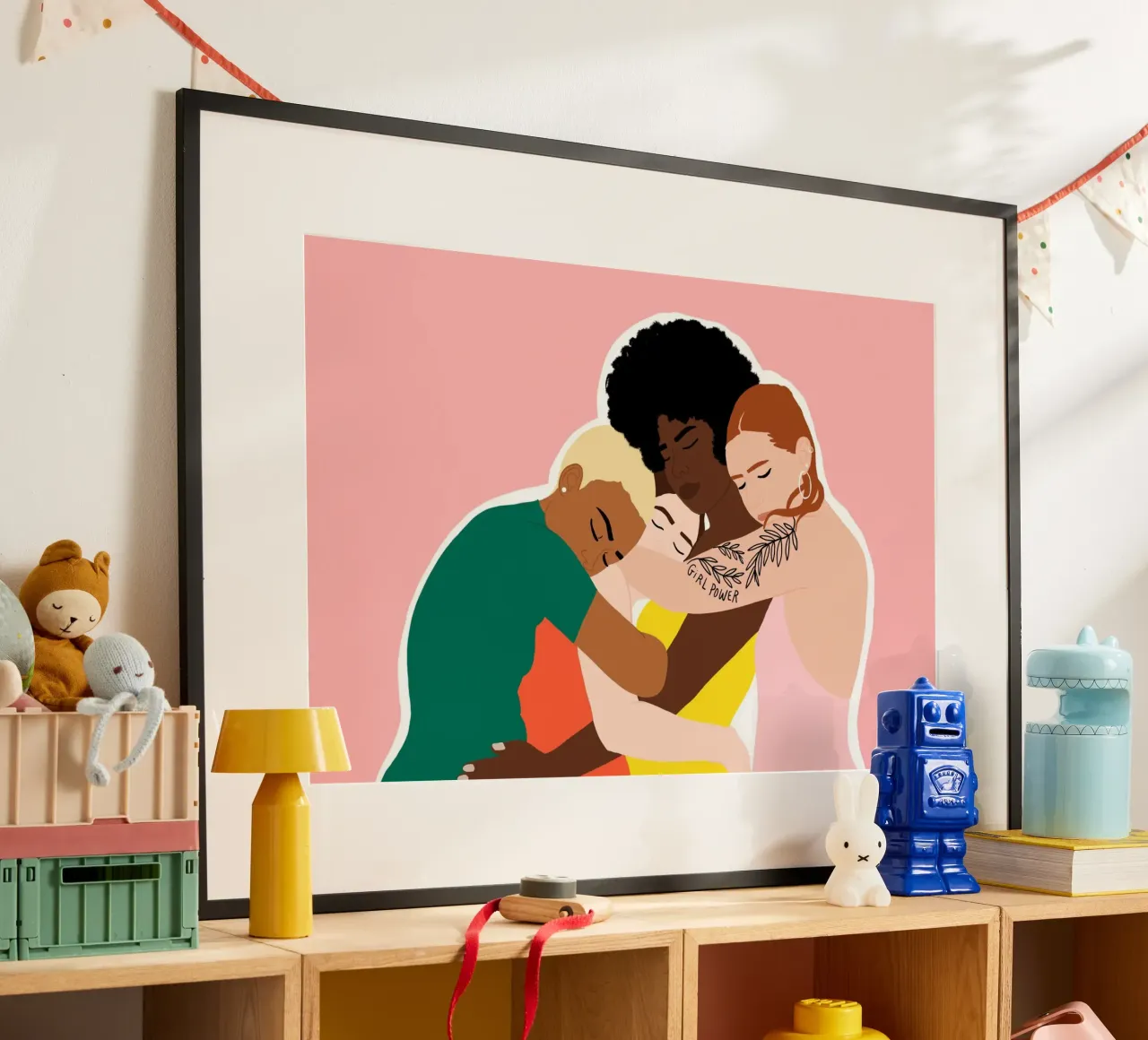 Sorority poster con telaio in legno da Céleste Wallaert