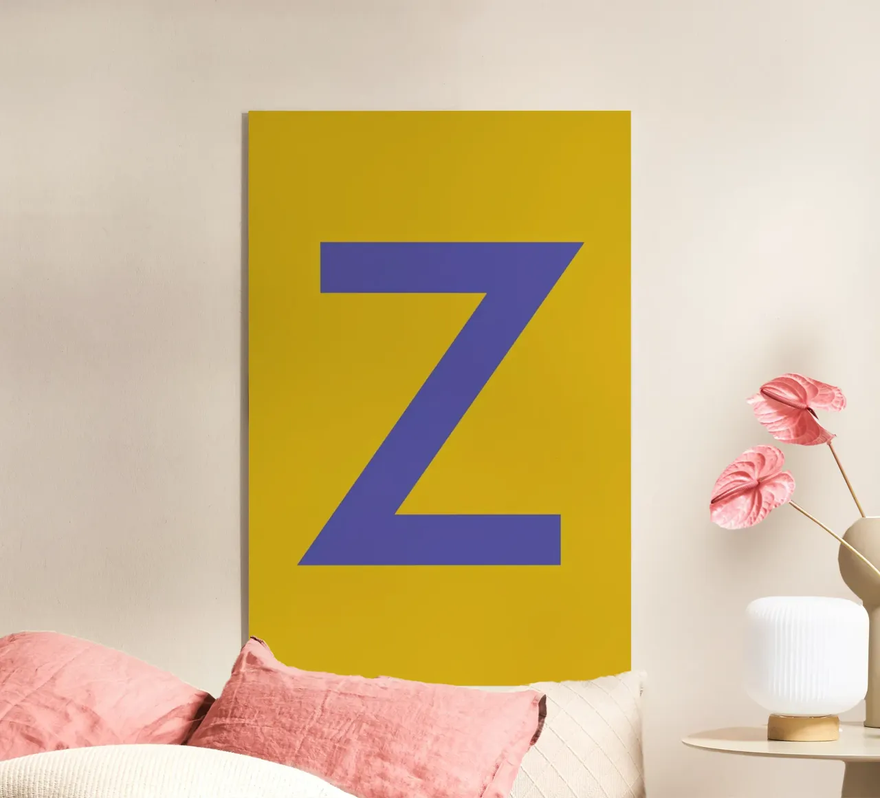 Yellow Letter Z plexiglass da Studio One