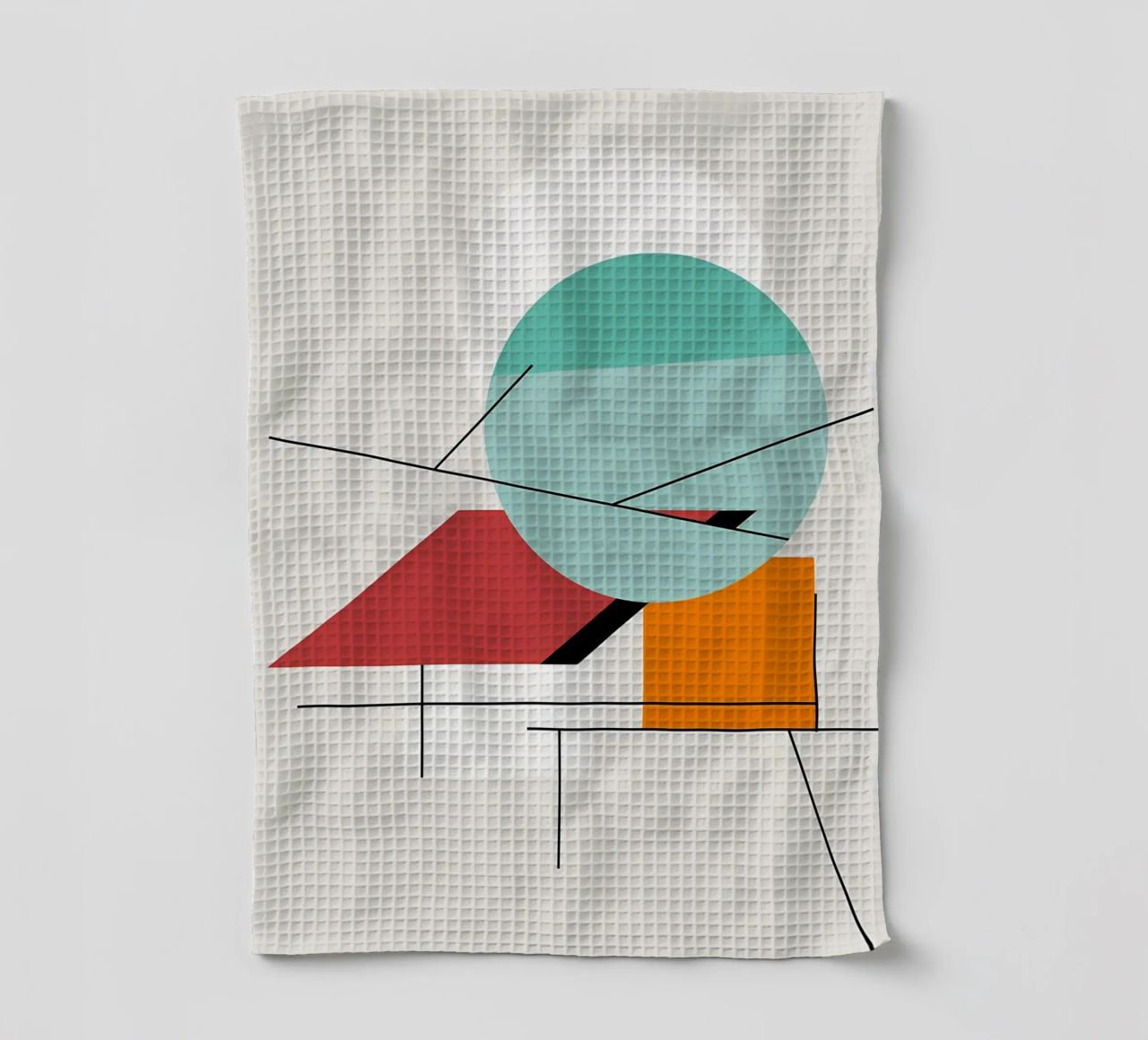 Cerchi e linee Bauhaus canovaccio da cucina da Karraker