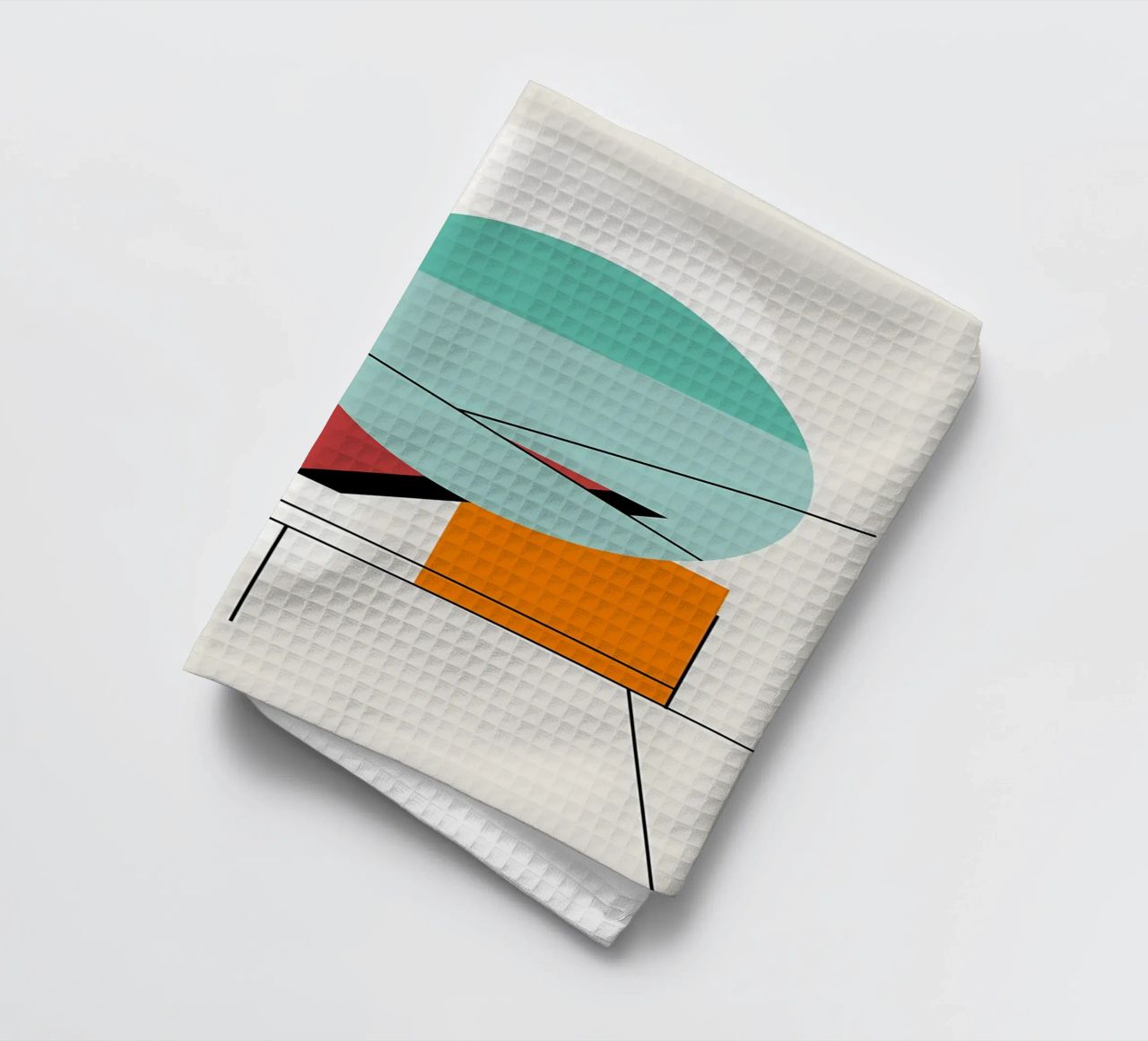 Cerchi e linee Bauhaus canovaccio da cucina da Karraker