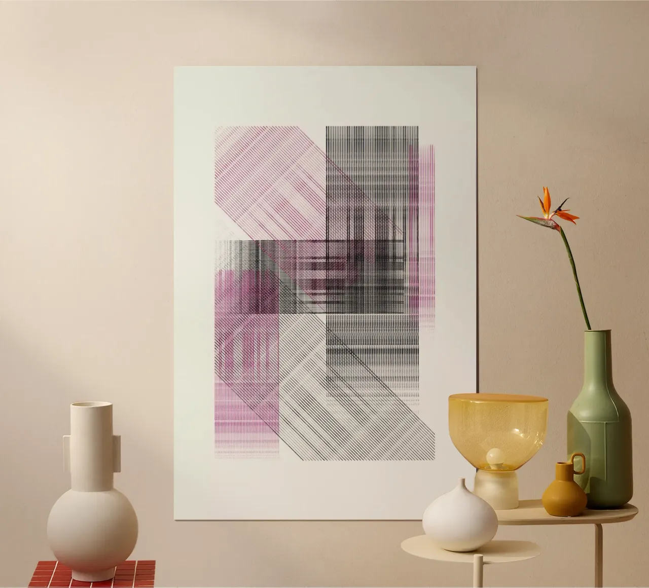 Splash 2 poster con telaio in plastica da Nordic Creators