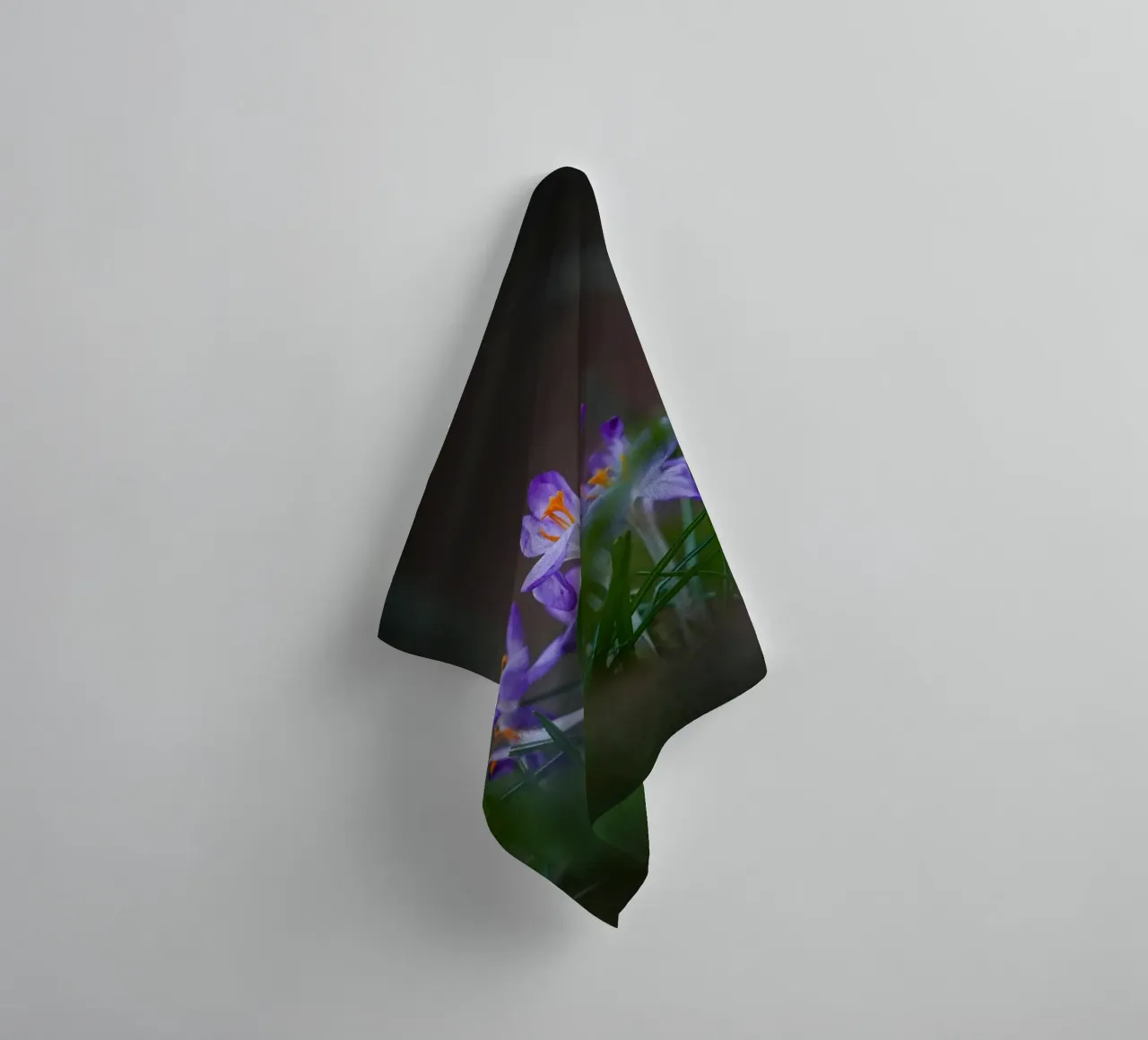 Crocus in the Amsterdam Forest towel by Tom's Wildlife