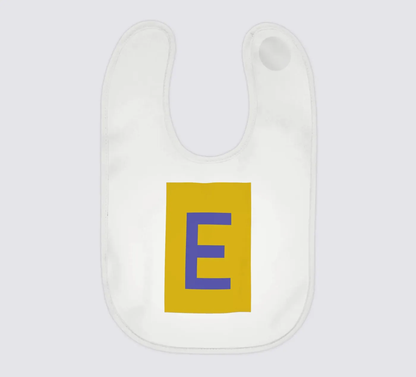 Yellow Letter E Babylätzchen von Studio One