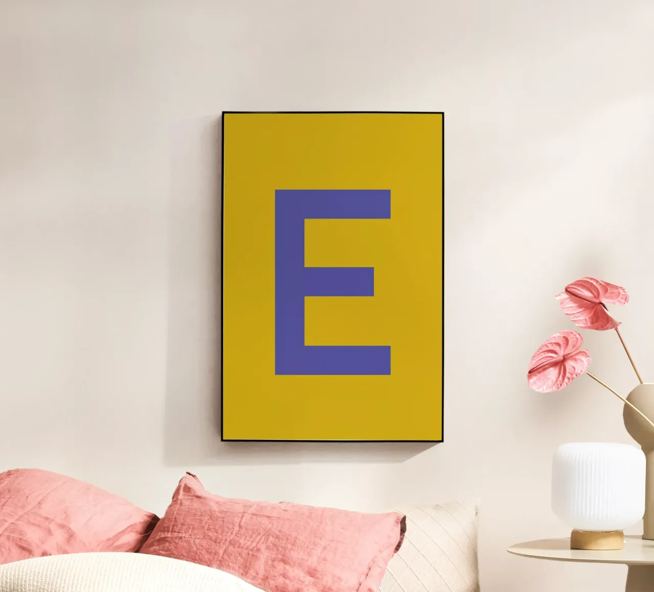 Yellow Letter E plexiglass da Studio One
