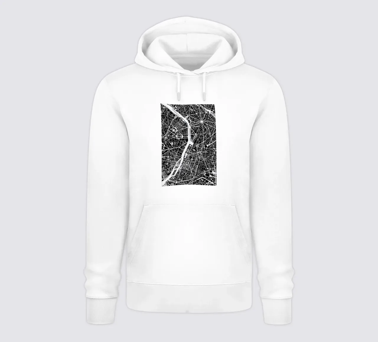 Paris Black & White felpa con cappuccio da Planos Urbanos