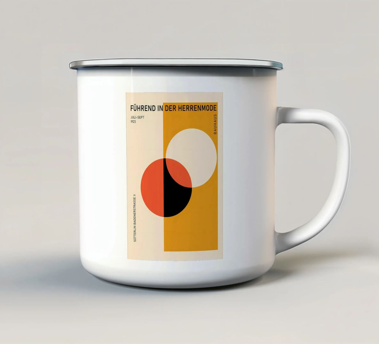 Bauhaus Artr tazza in smalto da Karraker
