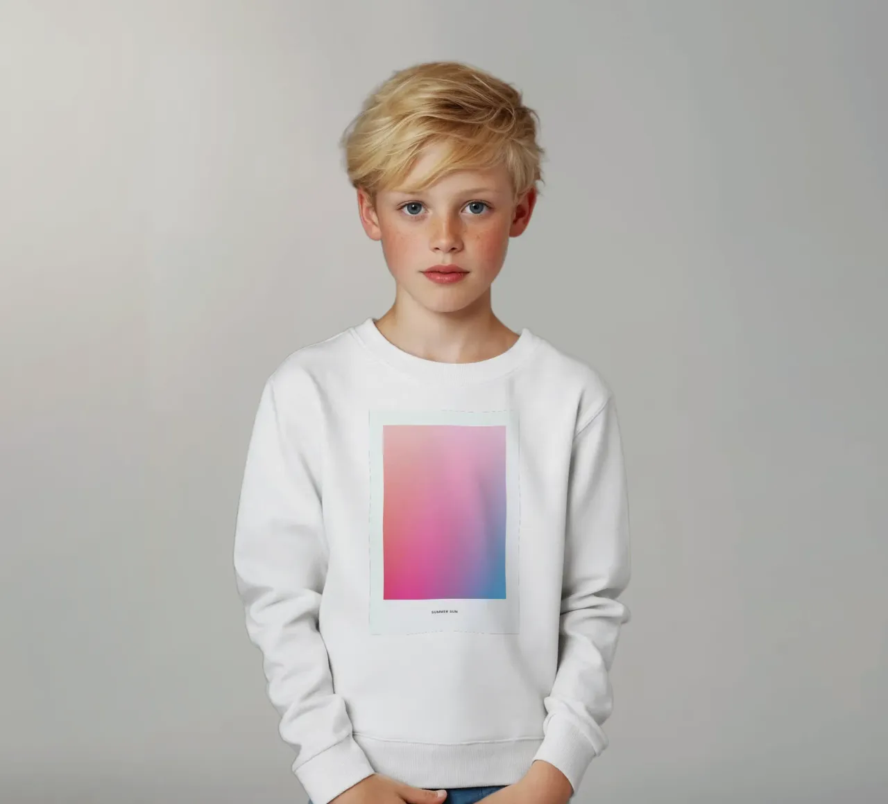 Sun #7 felpa bambino da daylight design studio