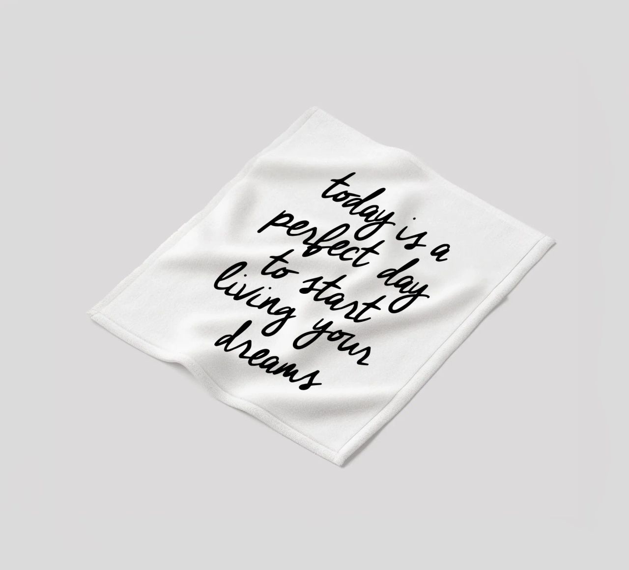 Oggi è un giorno perfetto per iniziare a vivere i propri sogni coperta in pile da THE MOTIVATED TYPE