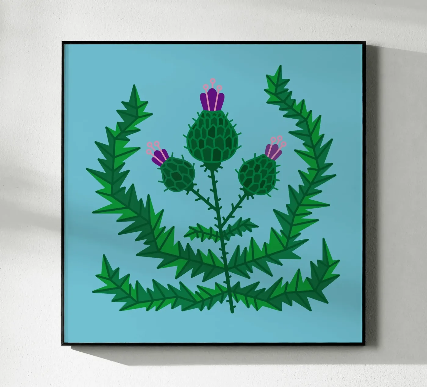 Thistle plexiglas de Lidia Blomgren