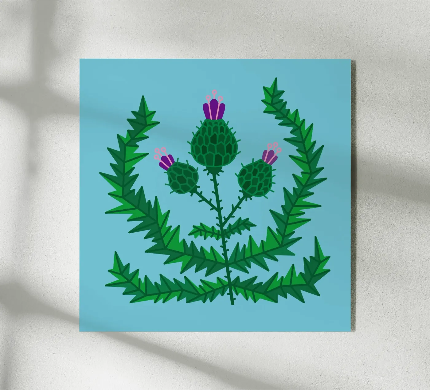Thistle plexiglas de Lidia Blomgren