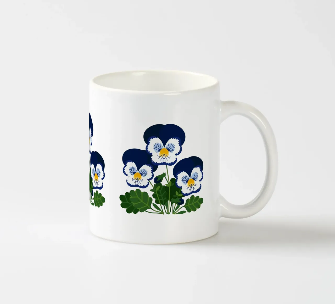 Pansy tazza in ceramica da Lidia Blomgren