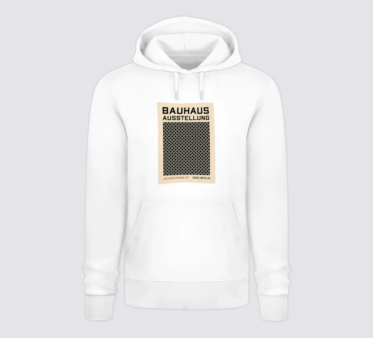 Geometrico Bauhausr felpa con cappuccio da Iracheta