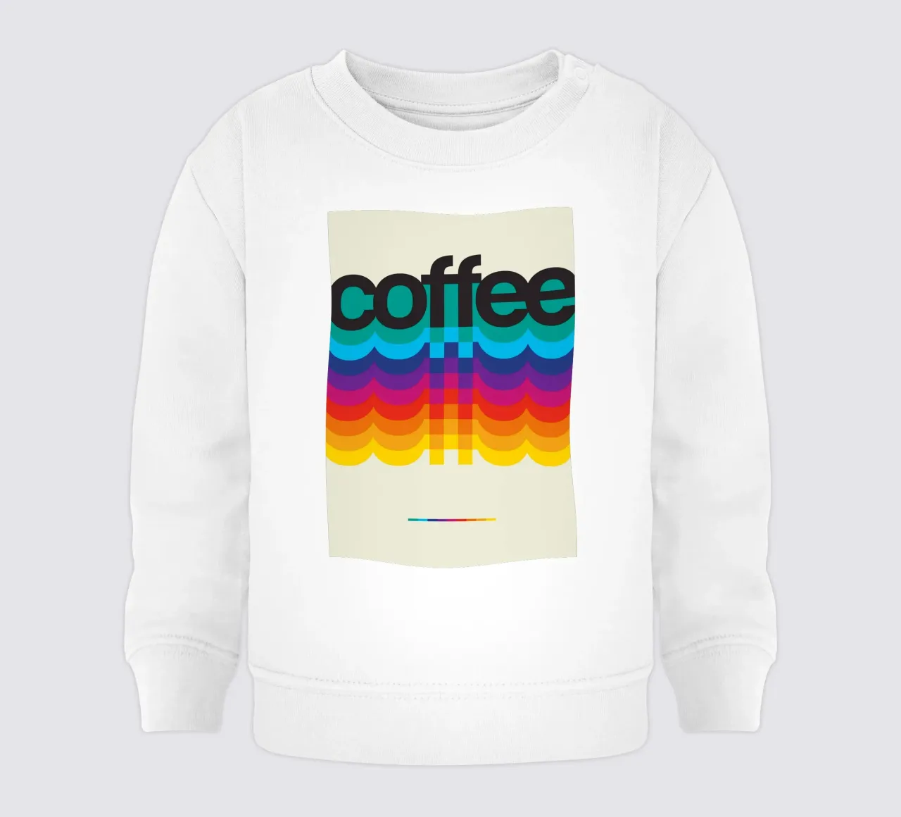 Retro Coffee Beige felpa neonato da nabakumov
