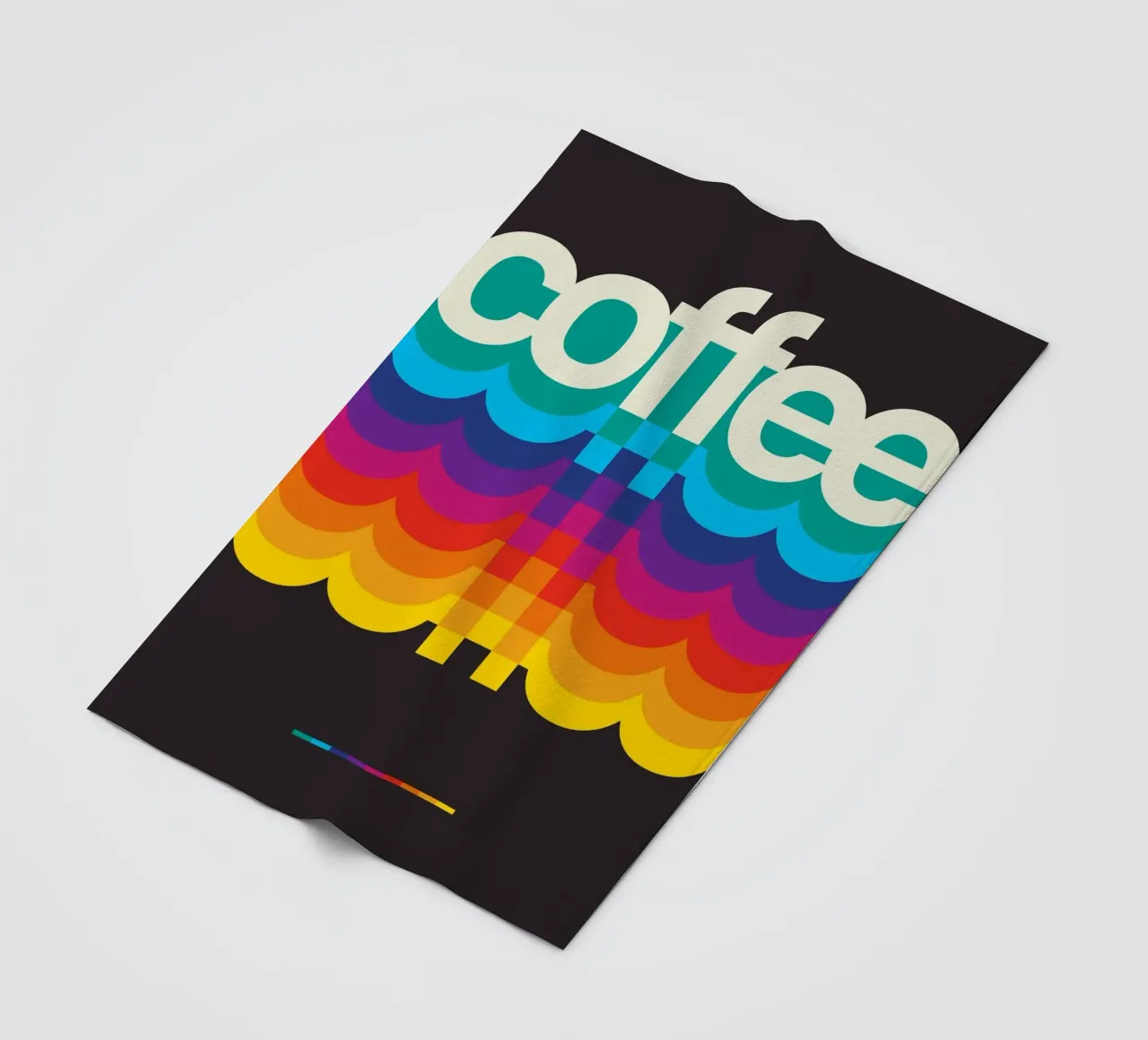 Retro Coffee Black coperta in pile da nabakumov