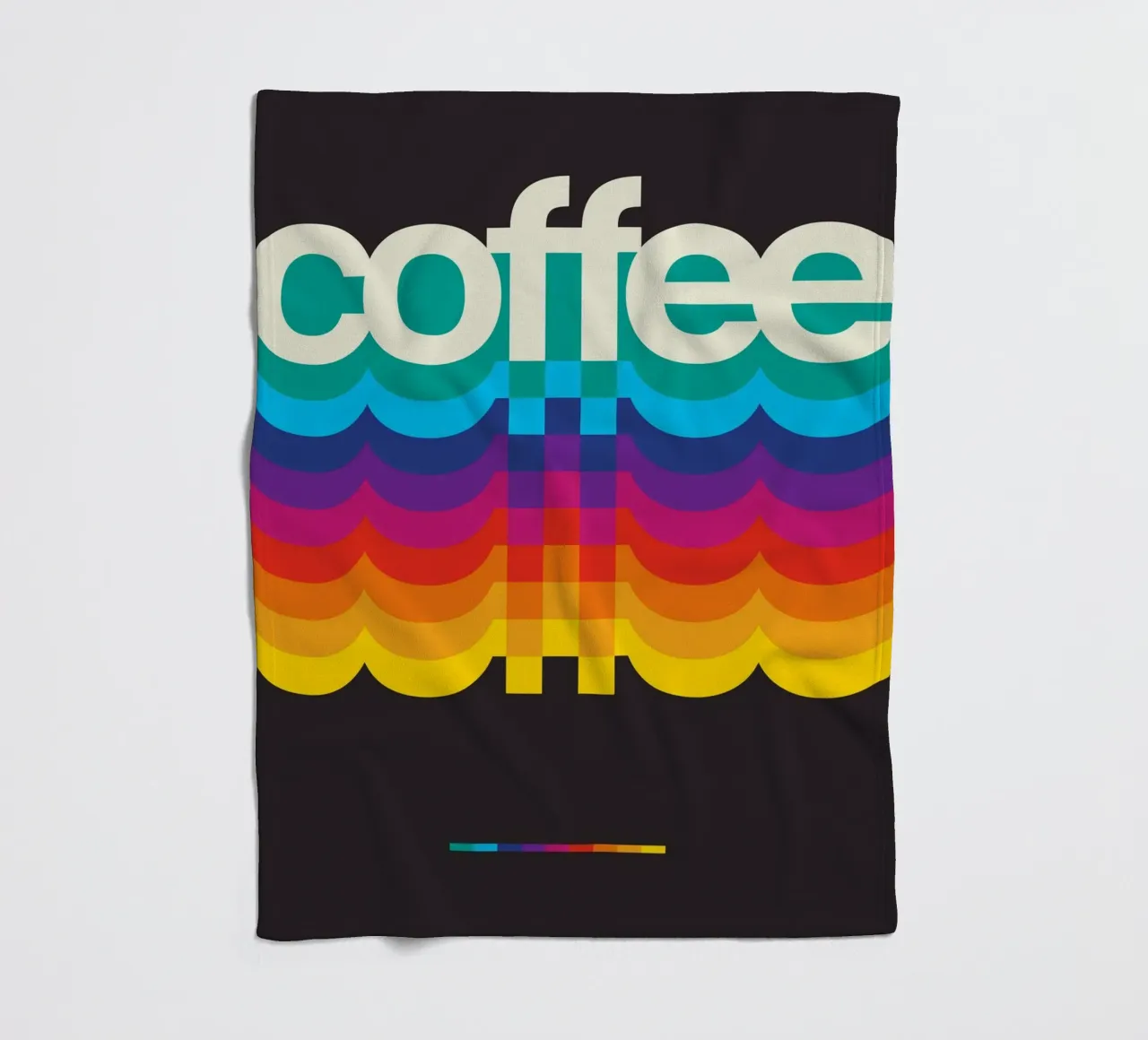 Retro Coffee Black coperta in pile da nabakumov