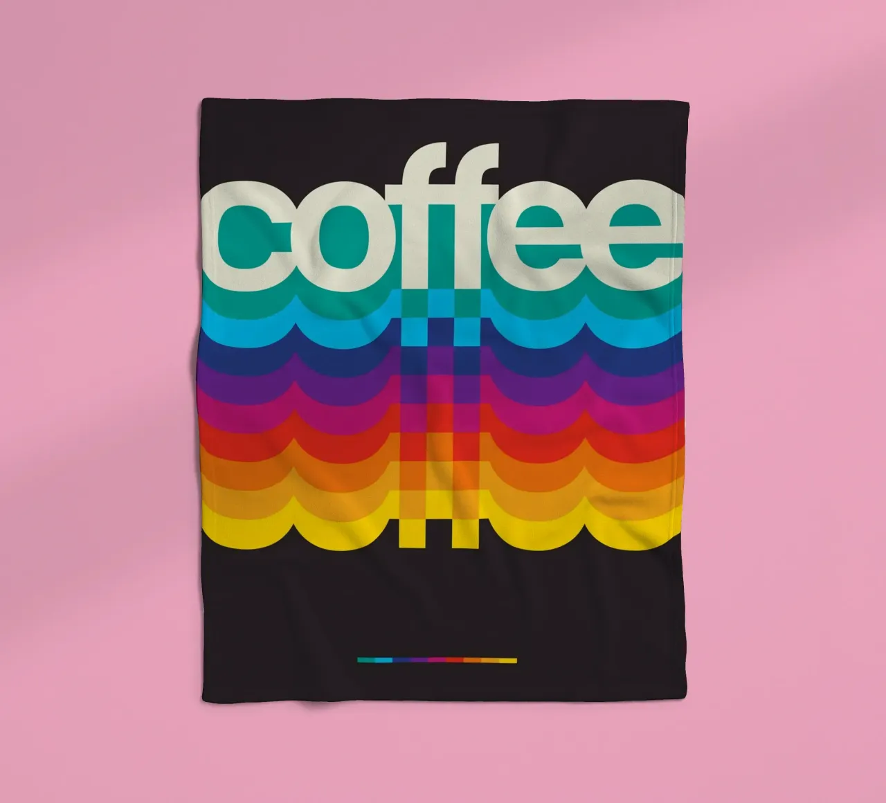 Retro Coffee Black coperta in pile da nabakumov