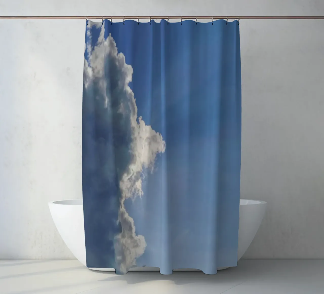Hidden Sunshine shower curtain by Nur Mut