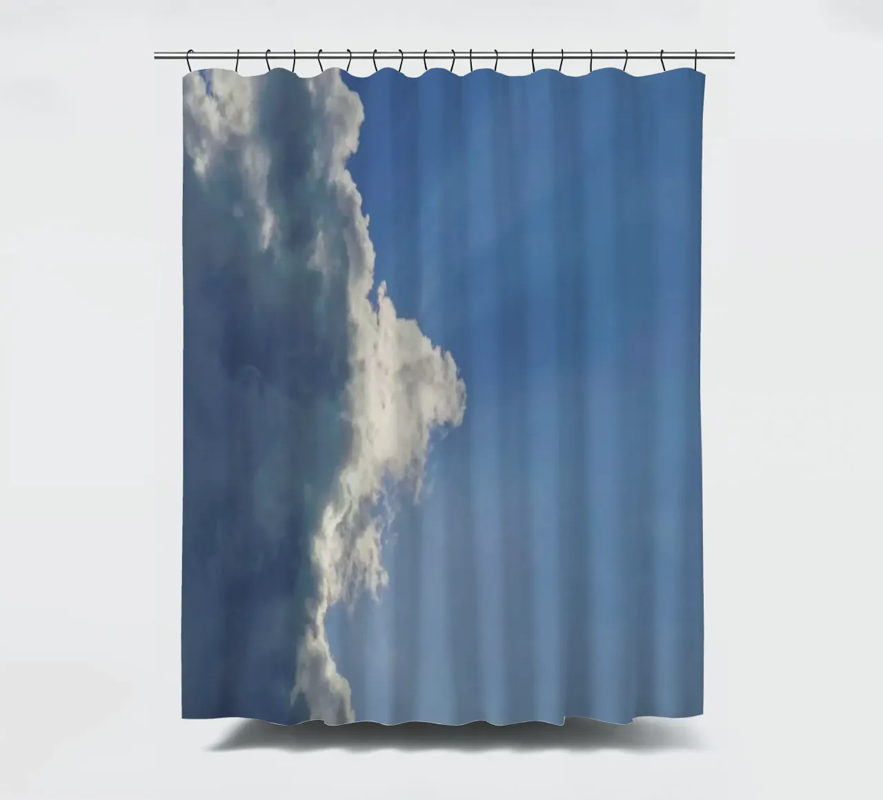 Hidden Sunshine shower curtain by Nur Mut