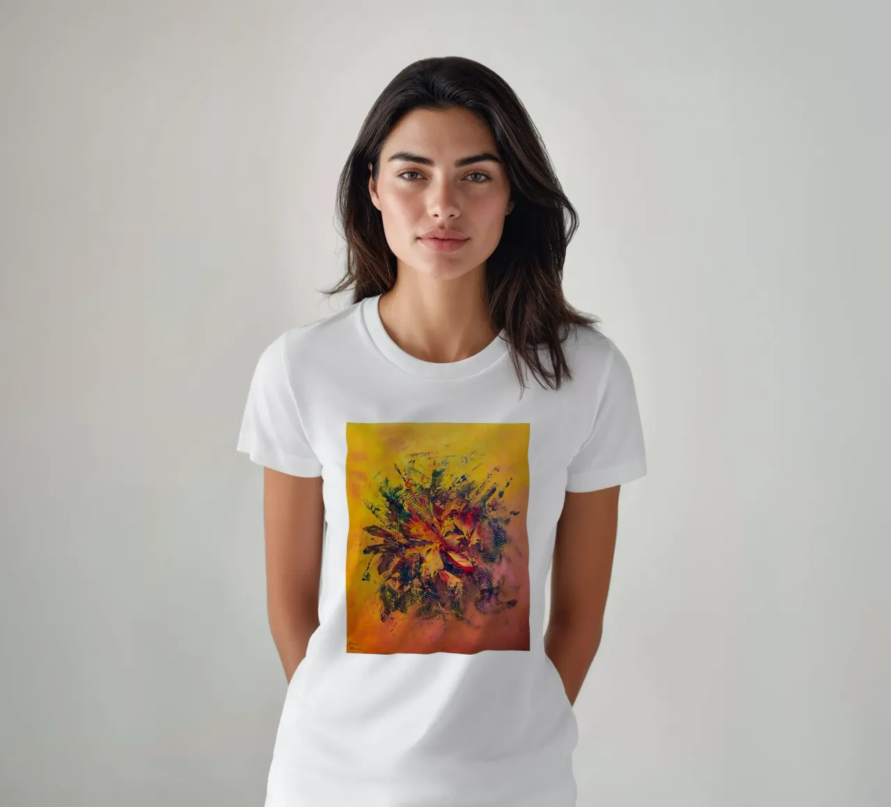 BRAINSTORMING t-shirt da Thierry Vobmann Abstract painting