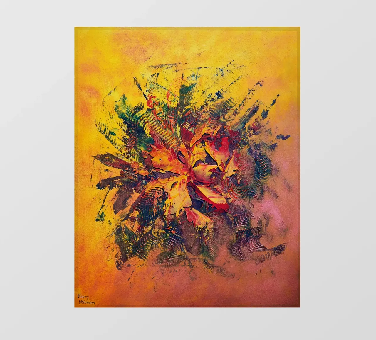 BRAINSTORMING telo in pvc da Thierry Vobmann Abstract painting