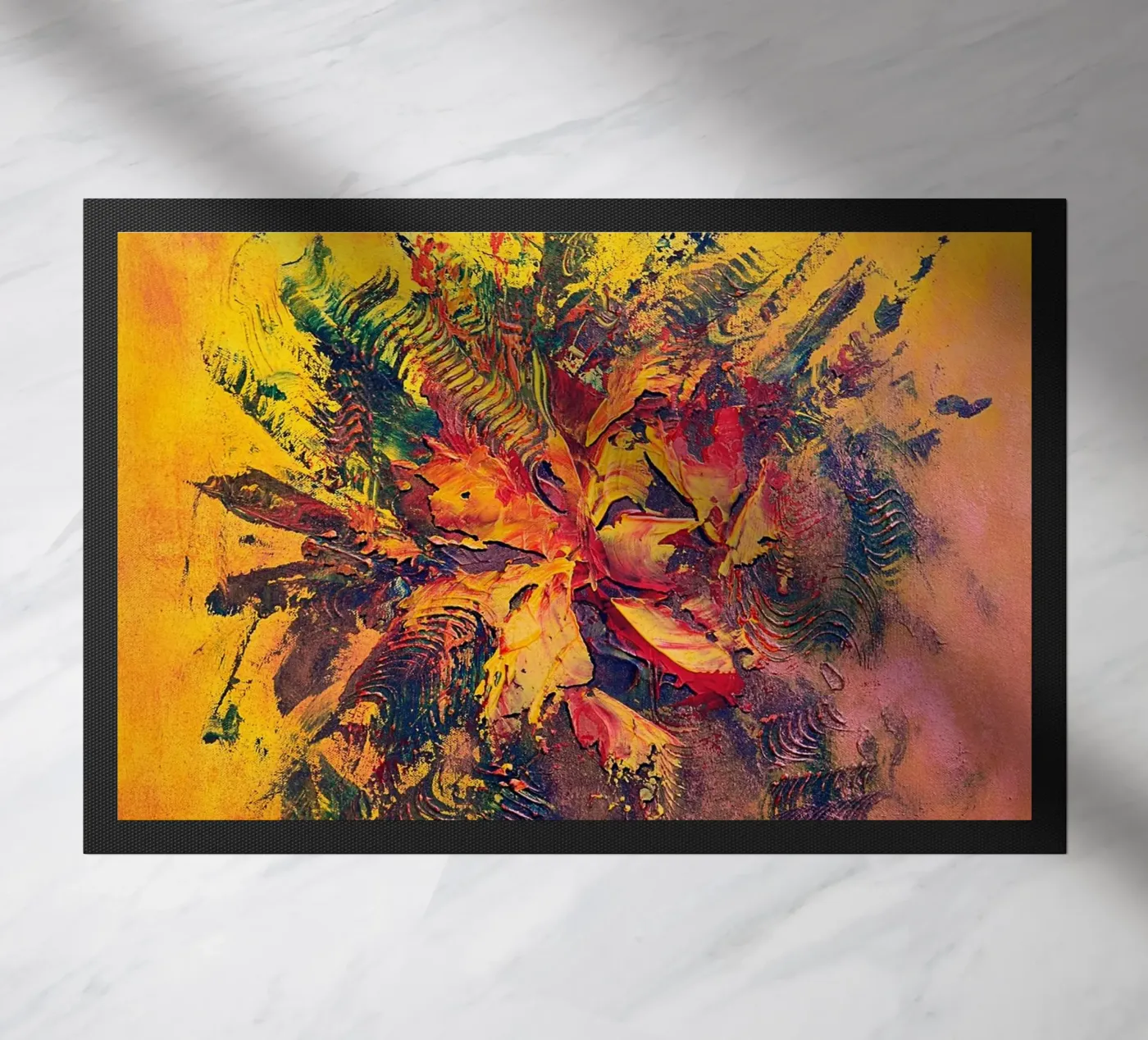 BRAINSTORMING doormat by Thierry Vobmann Abstract painting