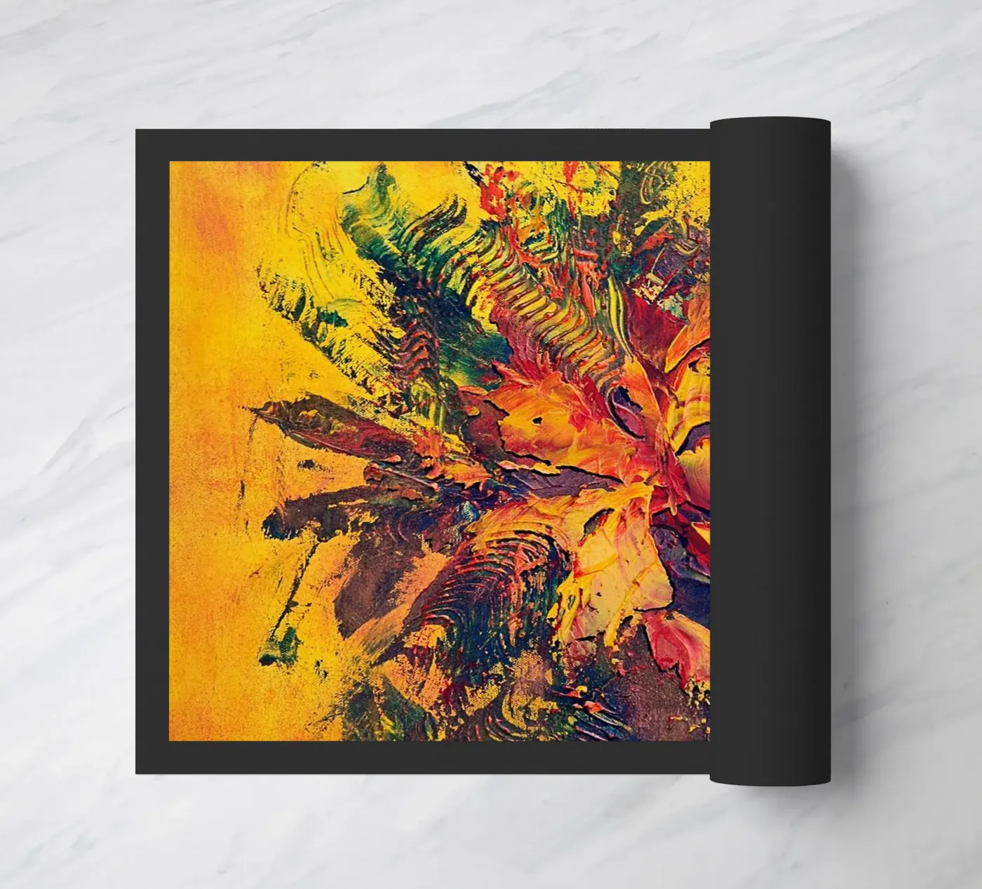 BRAINSTORMING doormat by Thierry Vobmann Abstract painting