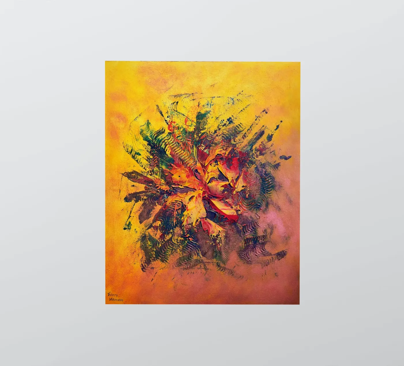 BRAINSTORMING sticker van Thierry Vobmann Abstract painting