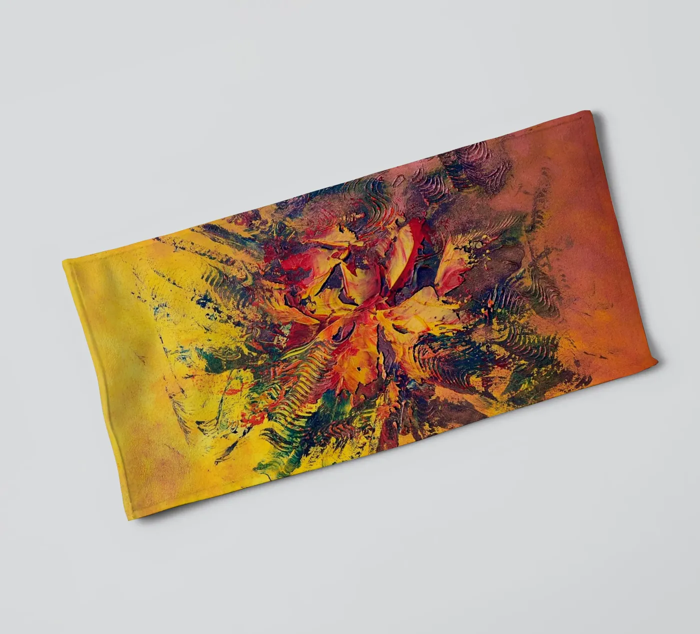 BRAINSTORMING badhanddoek van Thierry Vobmann Abstract painting