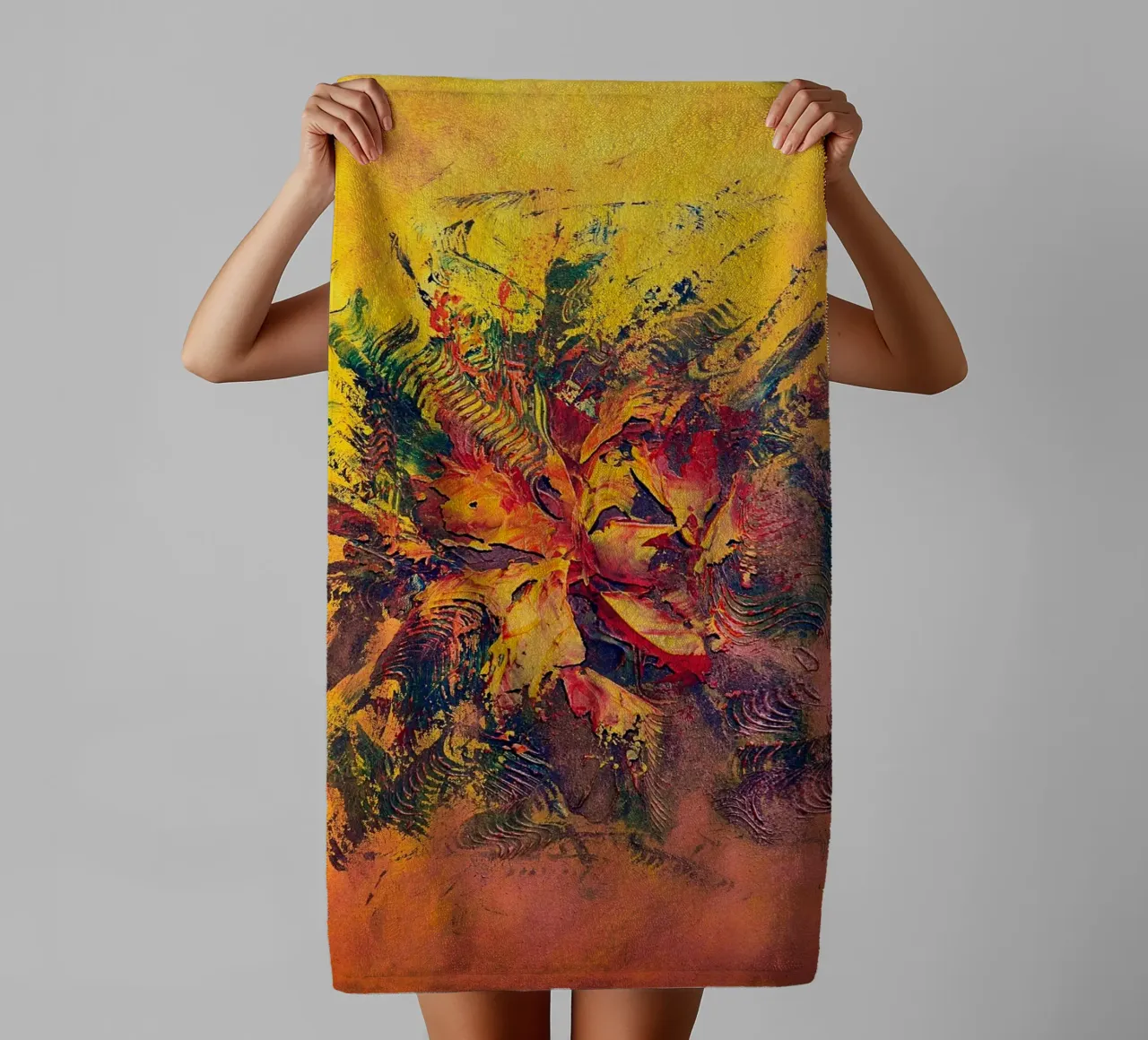 BRAINSTORMING asciugamano da bagno da Thierry Vobmann Abstract painting