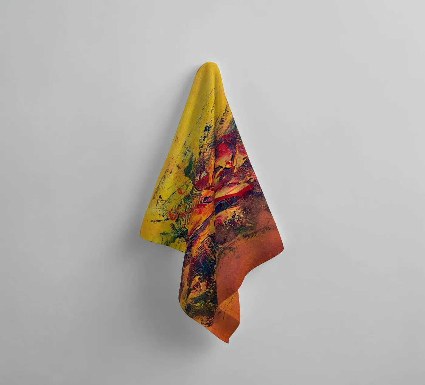 BRAINSTORMING badhanddoek van Thierry Vobmann Abstract painting