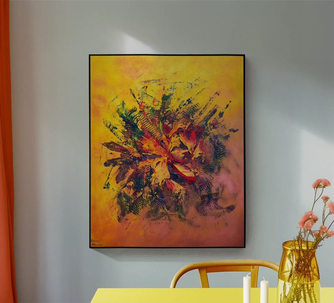 BRAINSTORMING plexiglas de Thierry Vobmann Abstract painting