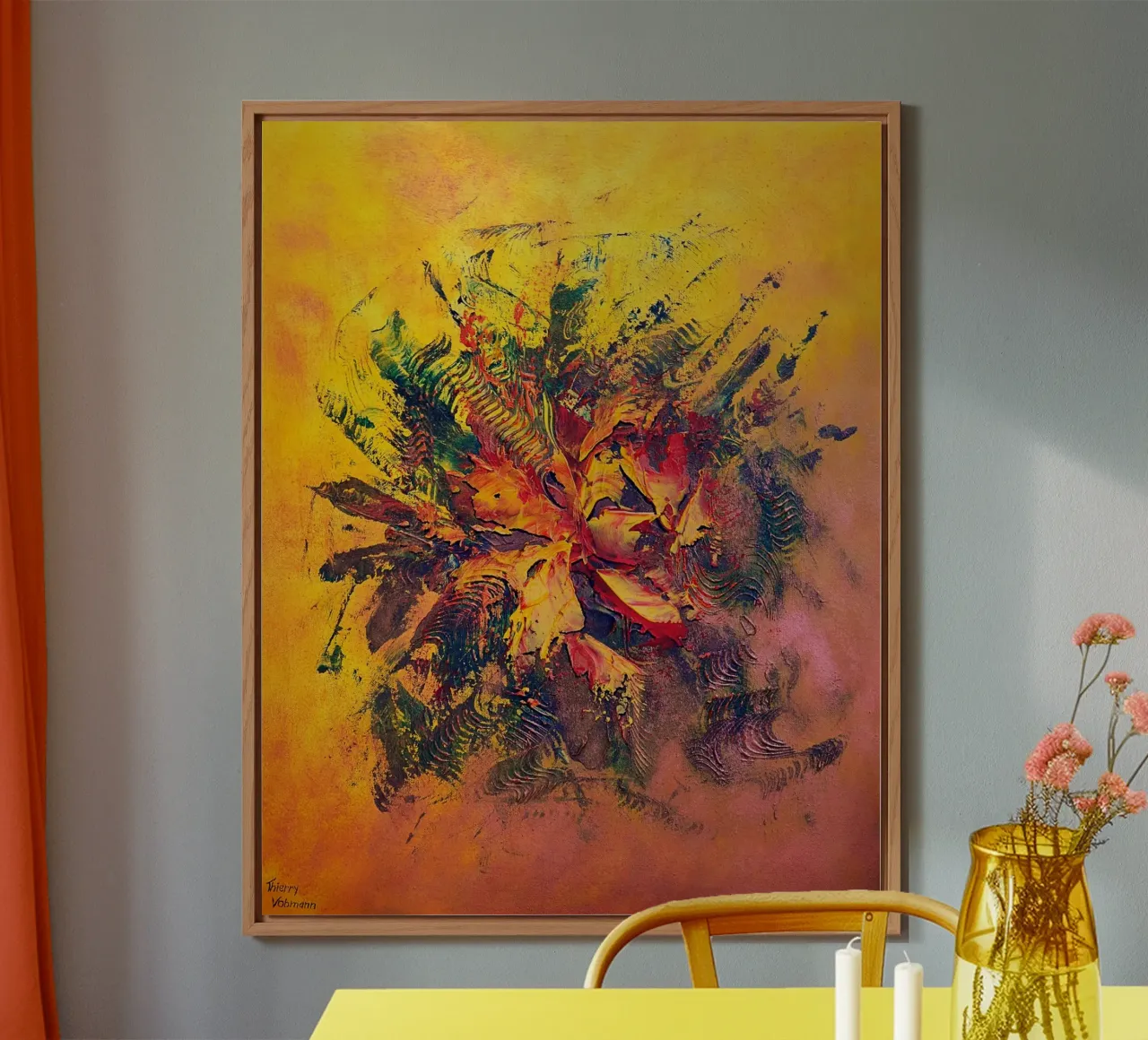 BRAINSTORMING alluminio dibond da Thierry Vobmann Abstract painting