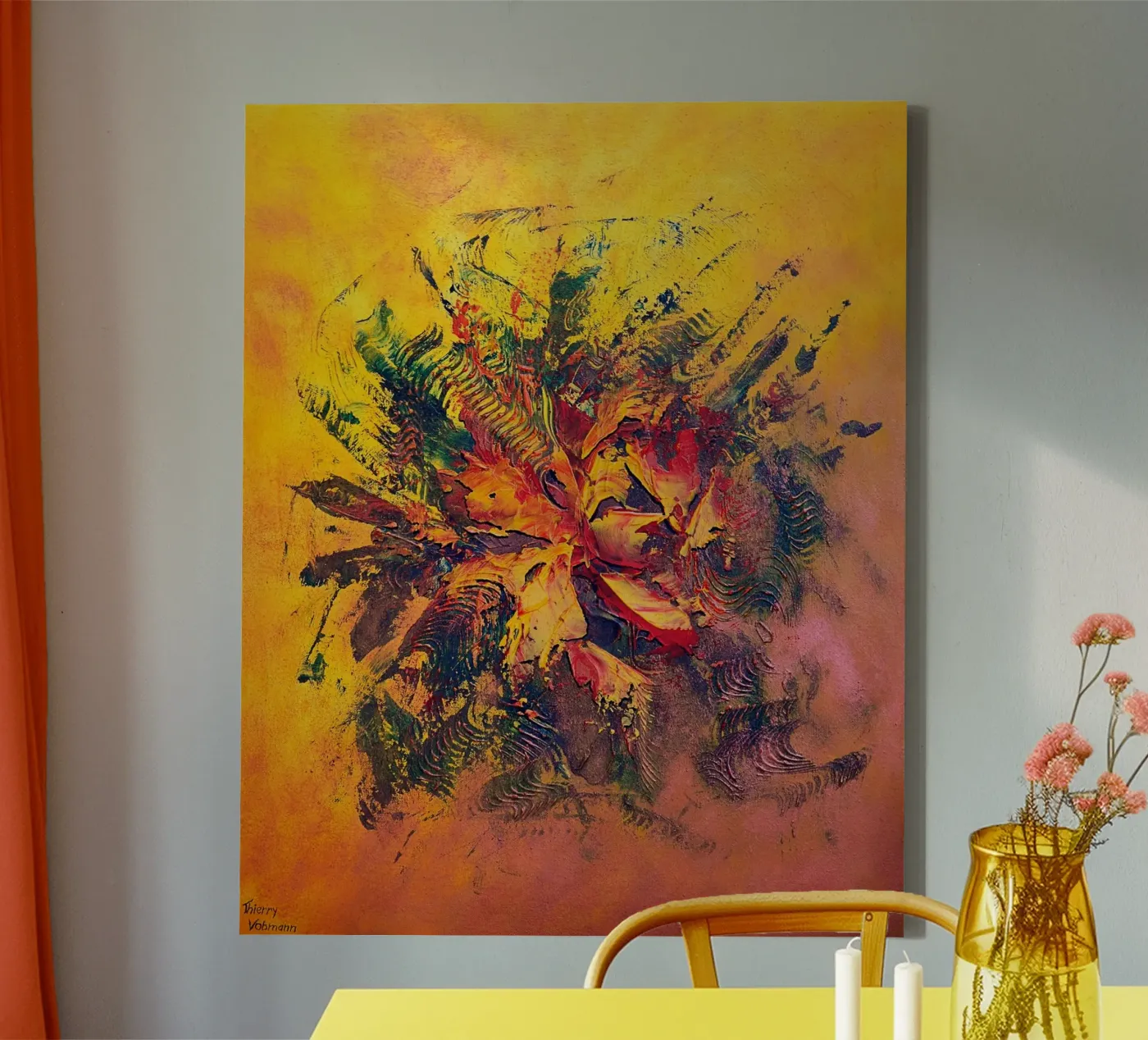 BRAINSTORMING tela da Thierry Vobmann Abstract painting