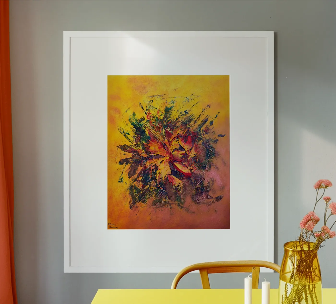 BRAINSTORMING poster by Thierry Vobmann Abstract painting