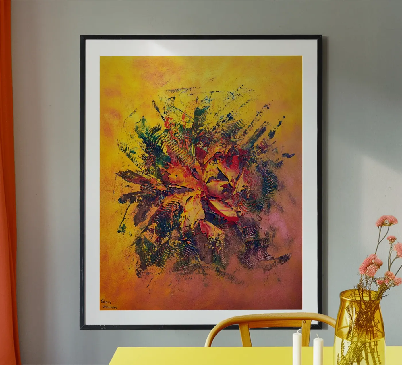 BRAINSTORMING poster van Thierry Vobmann Abstract painting