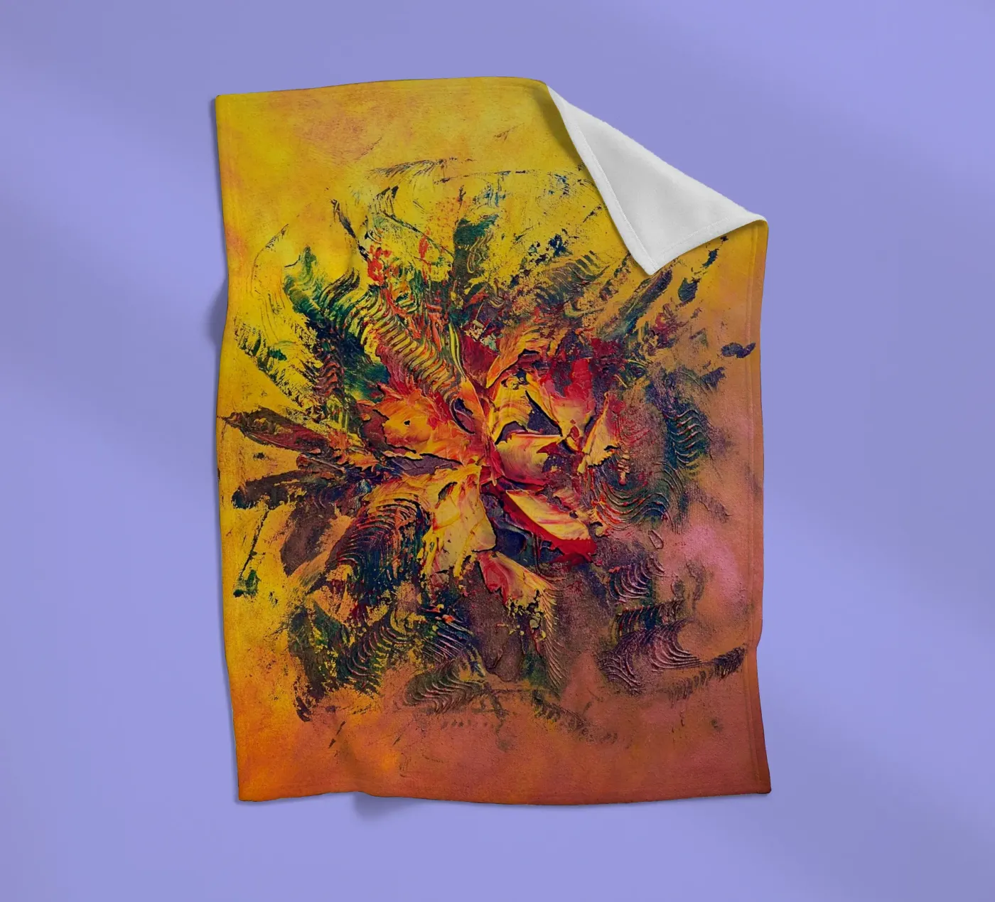 BRAINSTORMING coperta in pile da Thierry Vobmann Abstract painting