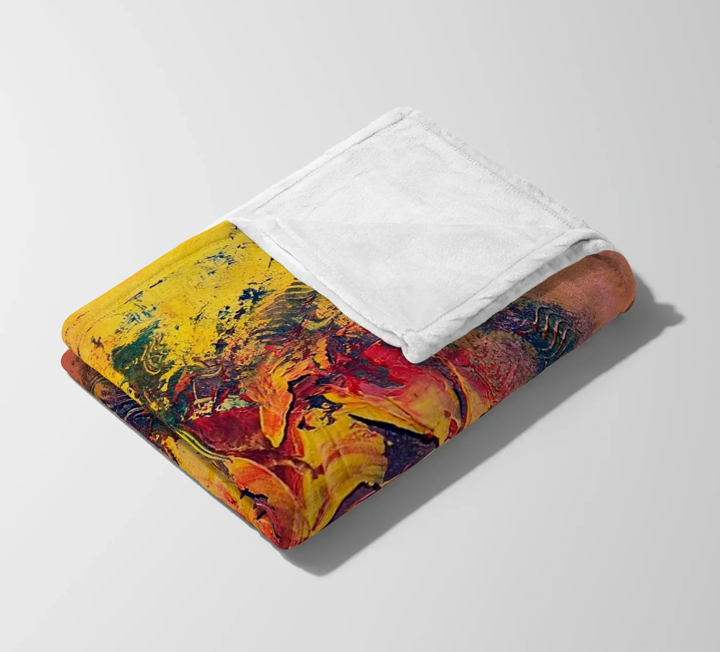 BRAINSTORMING fleecedeken van Thierry Vobmann Abstract painting