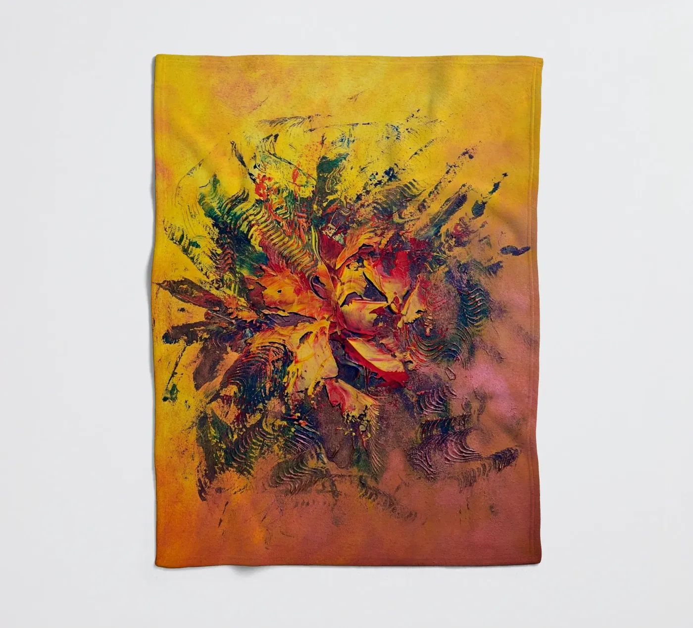 BRAINSTORMING fleecedeken van Thierry Vobmann Abstract painting