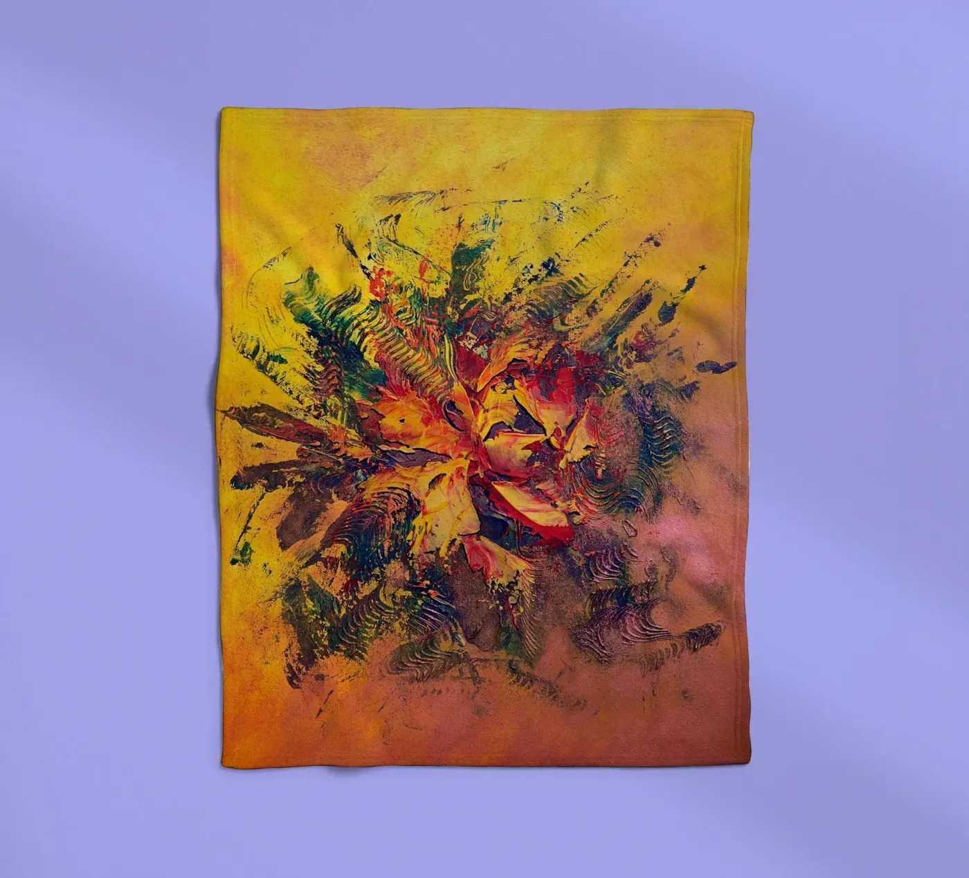 BRAINSTORMING fleecedeken van Thierry Vobmann Abstract painting