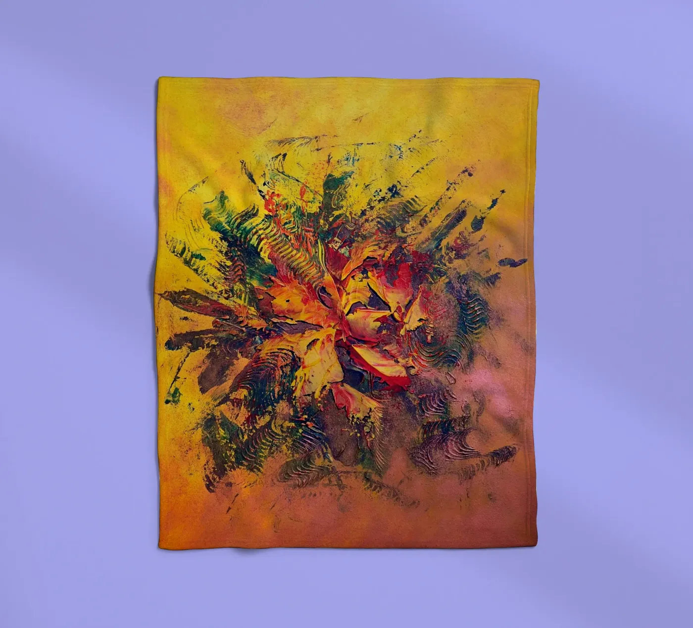 BRAINSTORMING coperta in pile da Thierry Vobmann Abstract painting