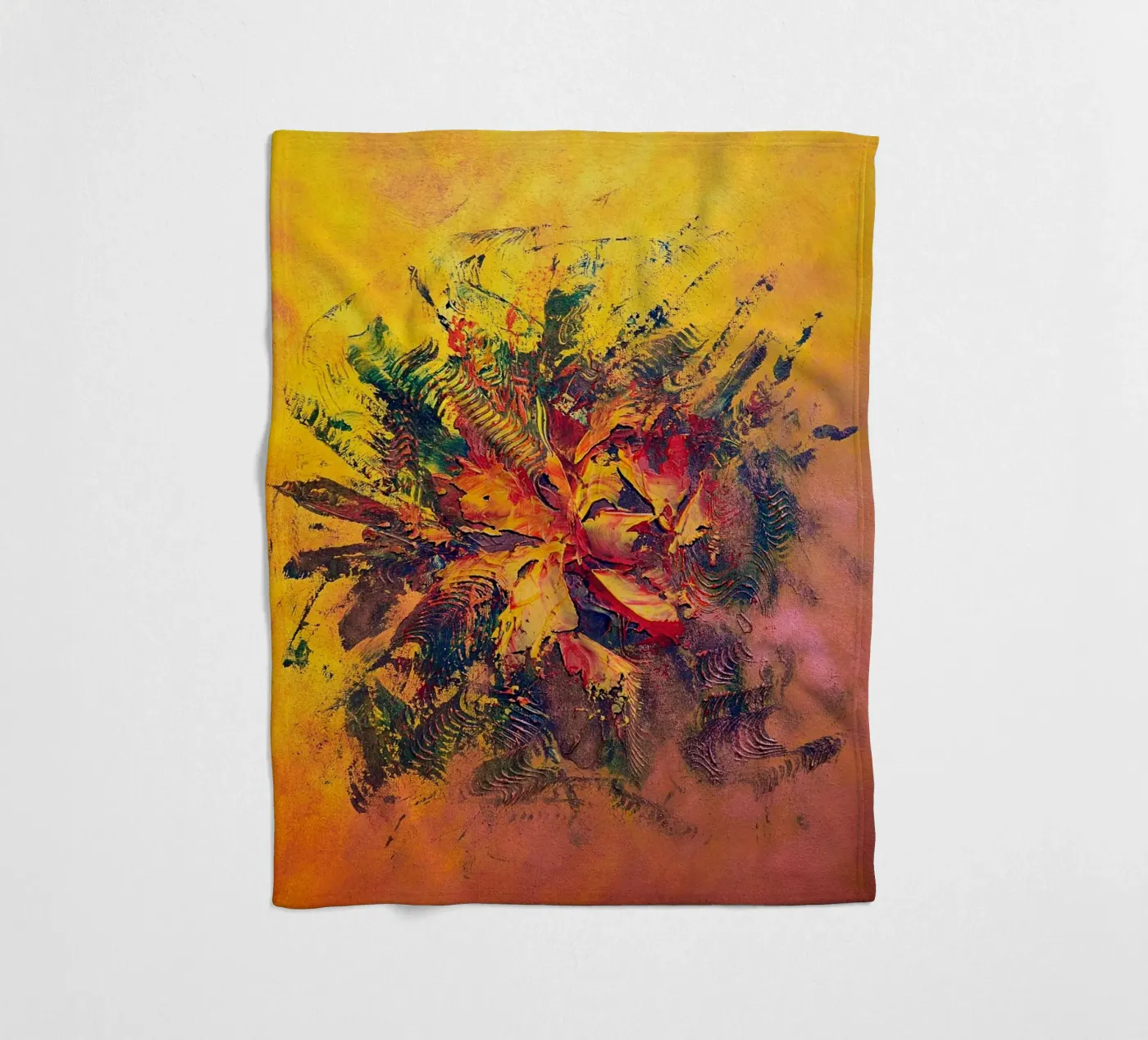BRAINSTORMING fleecedeken van Thierry Vobmann Abstract painting