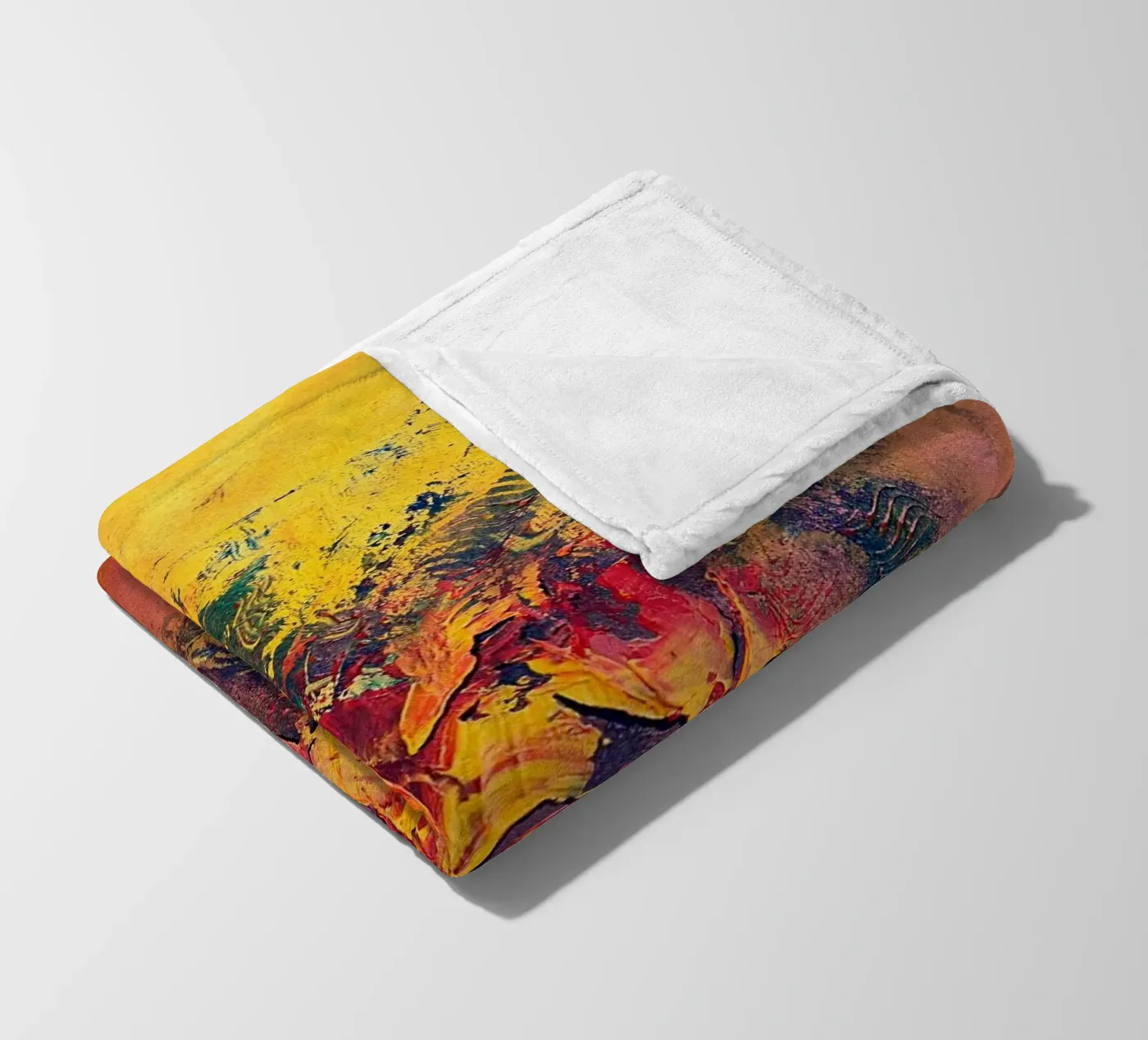 BRAINSTORMING fleecedeken van Thierry Vobmann Abstract painting