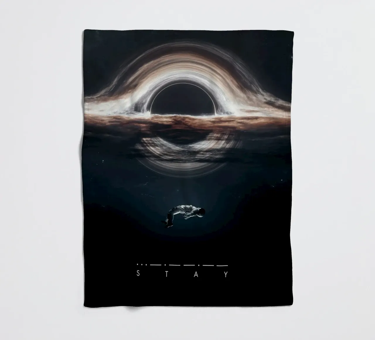 Interstellar Stay II fleece blanket by nabakumov