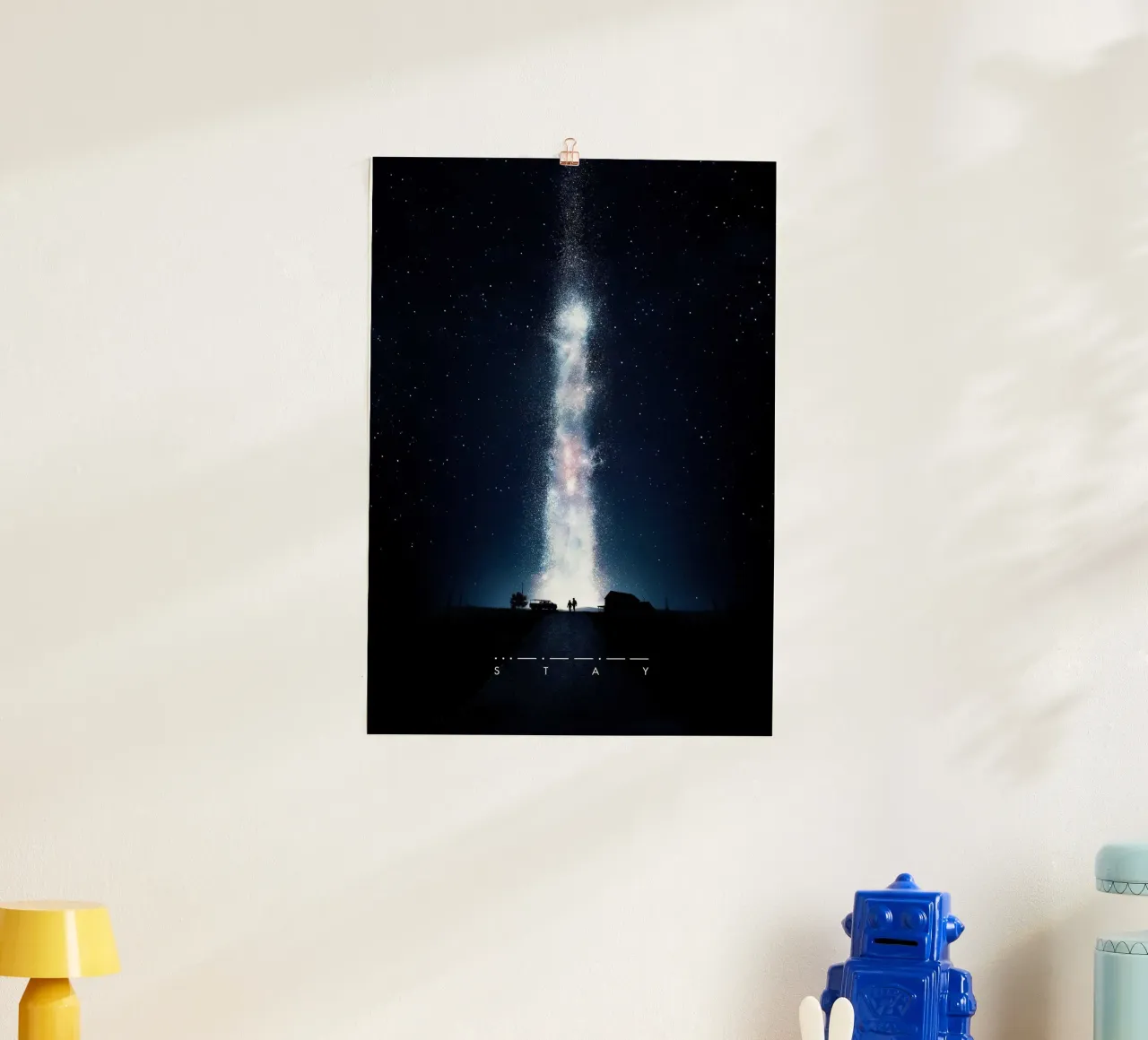 Interstellar Stay III poster con telaio in alluminio da nabakumov