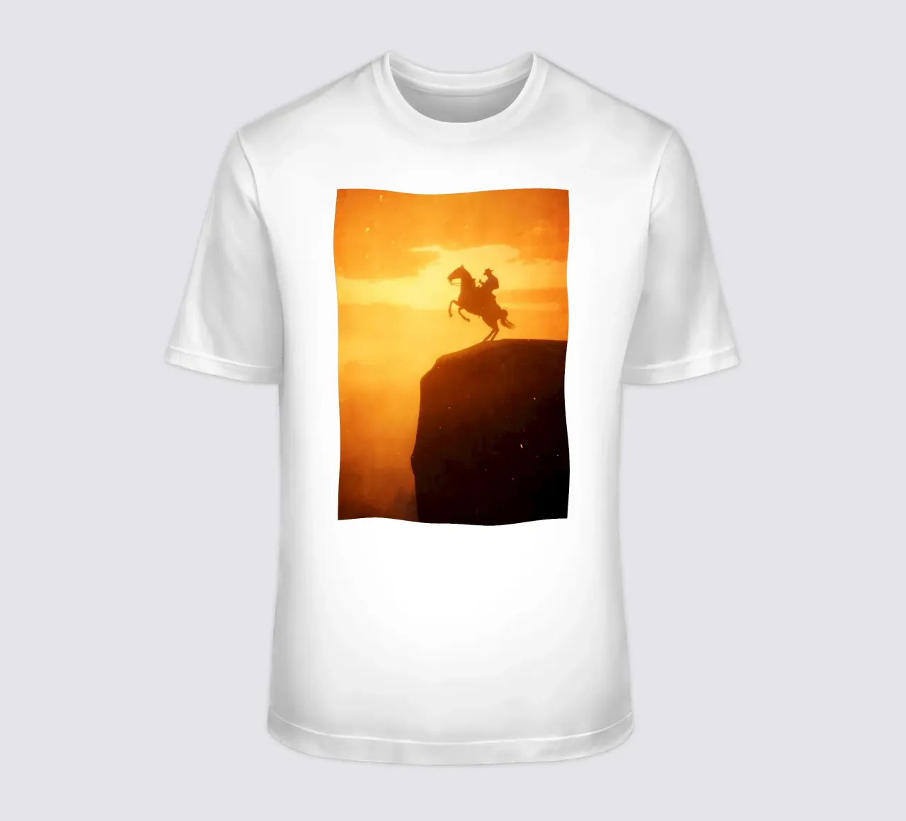 Cowboy on Cliff t-shirt da nabakumov